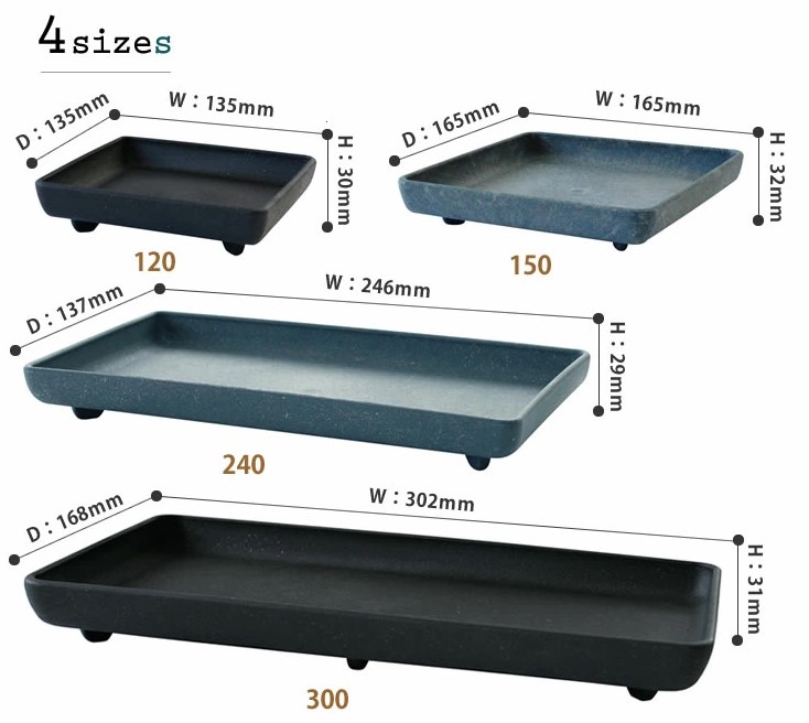 Sottovasi quadrati sostenibili